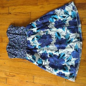 Xhilaration target floral strapless dress